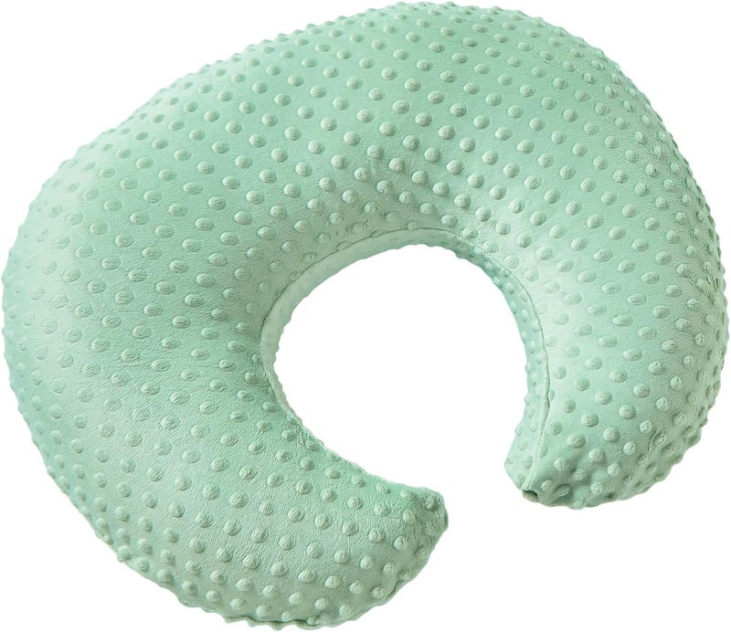DONOMILO Dots Nursing Pillow Cover, Case Plush Breathable Breastfeeding Pillow Slipcover Fits Nursing Pillow, Super Soft Snug Positioners for Baby Boy Baby Girl (Celadon) - Image 1